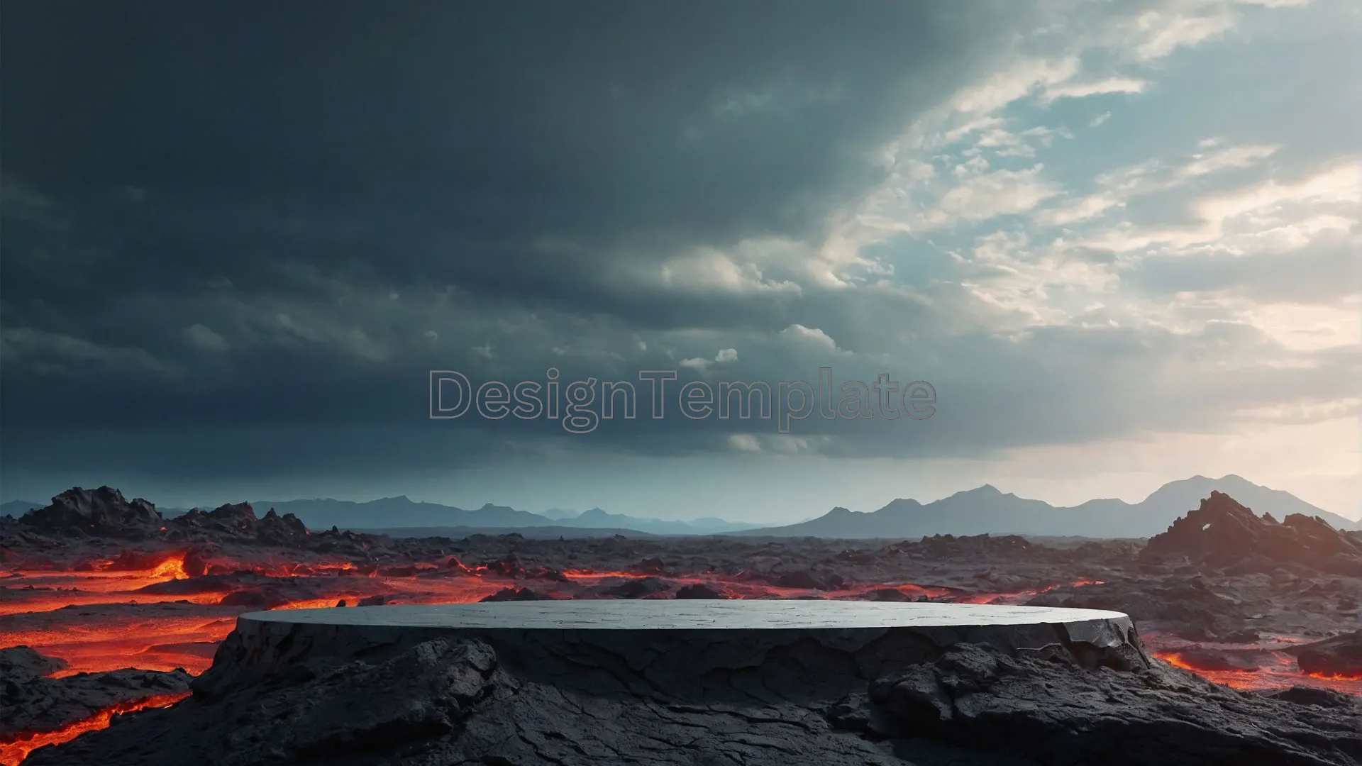 Rich Dusk Colors Over Peaks Background Texture image